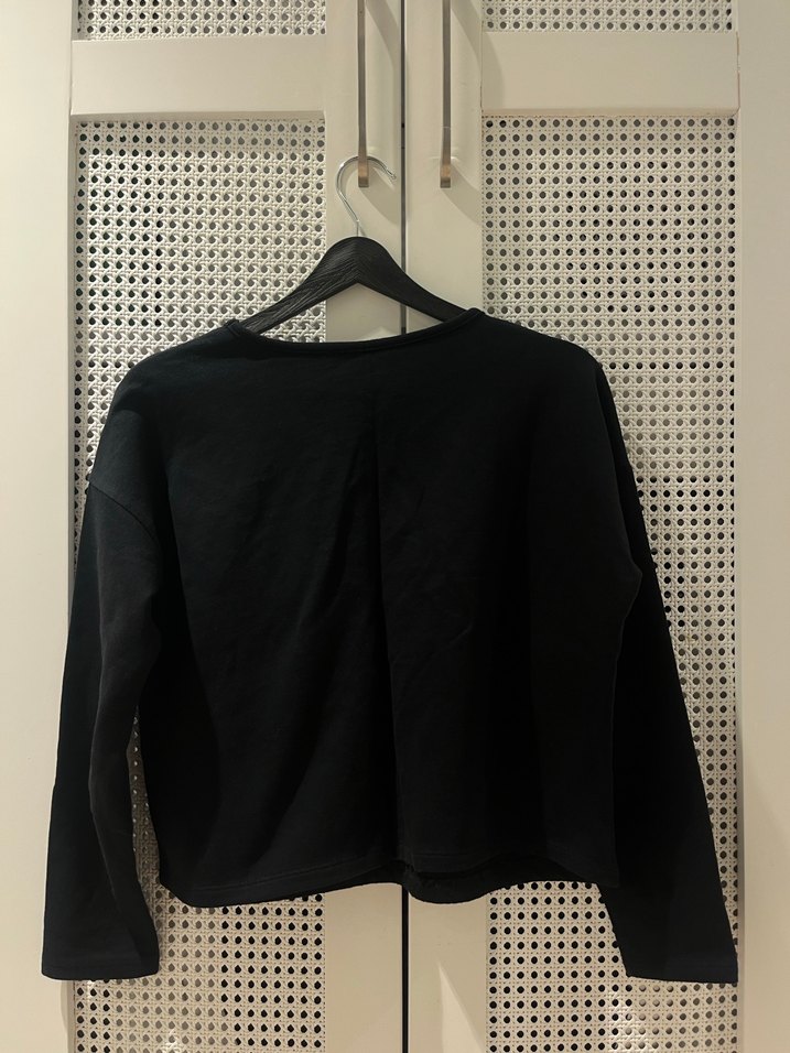 Defacto Siyah Uzun Kollu Salaş Kadın Kazak - Görsel 5