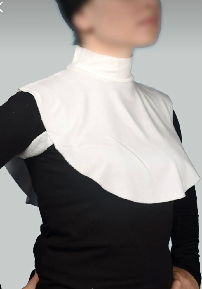 3 Adet Siyah Beyaz Gri Tesettür Boyunluk - Görsel 3