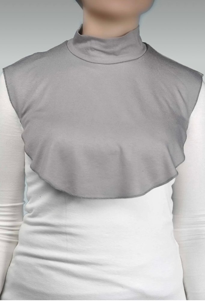 3 Adet Siyah Beyaz Gri Tesettür Boyunluk - Görsel 2