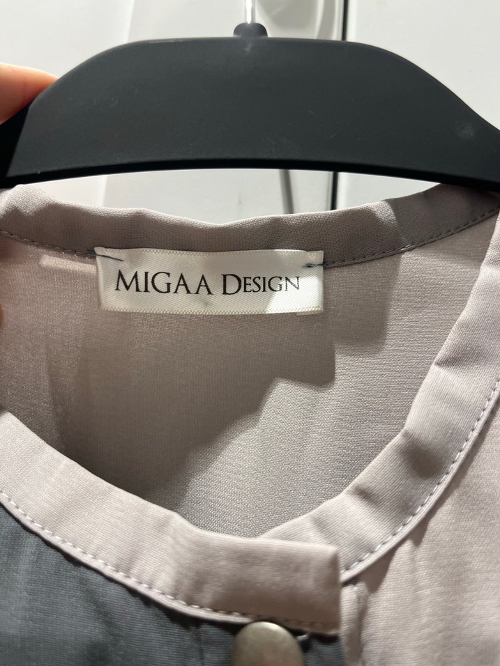 Kadın Gri Uzun Kollu Modern Elbise - Görsel 2