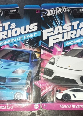 HOT WHEELS FAST & FURIOUS 2 LI SET PORSCHE 718 CAYMAN GT4 & MAZD