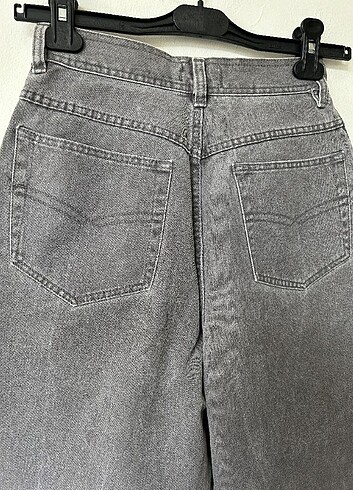 38 Beden gri Renk Vintage Kot Pantolon 