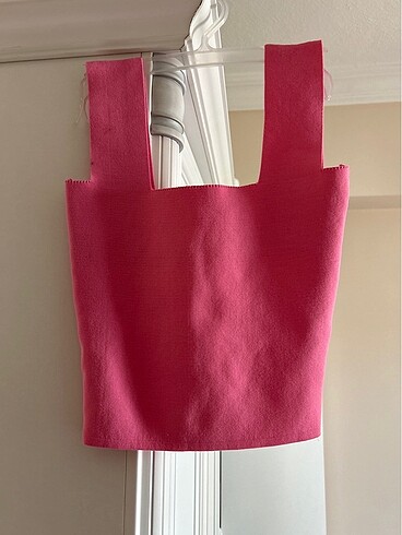 pembe&beyaz crop seti