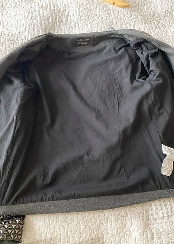 Gri, metal baskılı Kadın Ceket - Görsel 6