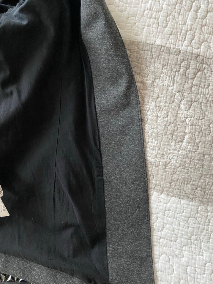 Gri, metal baskılı  Kadın  Ceket - Görsel 5