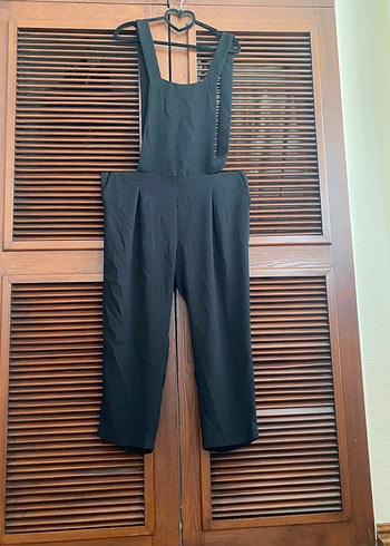 Siyah Midi Hamile Tulum - Görsel 3