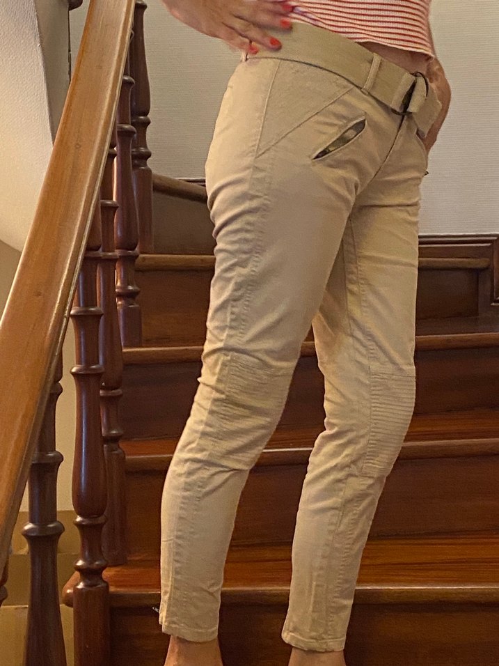 Bej Kadın Kumaş Pantolon - Görsel 2