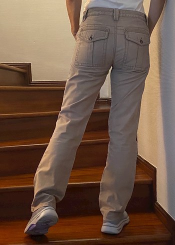 Bej  Coton Kot Pantolon - Görsel 2