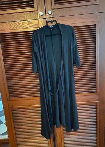 Siyah V Yaka Anvelop Kadın Elbise - Görsel 5