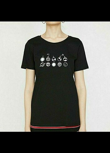 Koton KOTON SİYAH TSHIRT