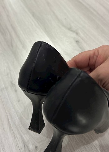 Siyah Modern Klasik Stiletto Topuklu Kadın Ayakkabı - Görsel 3