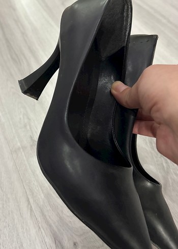 Siyah Modern Klasik Stiletto Topuklu Kadın Ayakkabı - Görsel 5