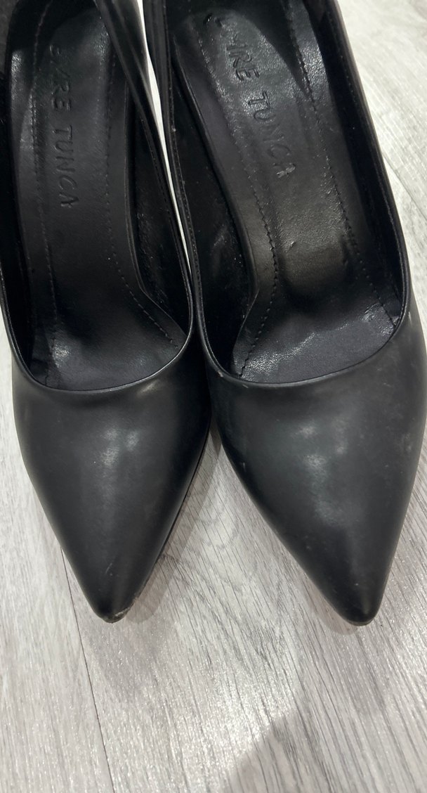 Siyah Modern Klasik Stiletto Topuklu Kadın Ayakkabı - Görsel 2