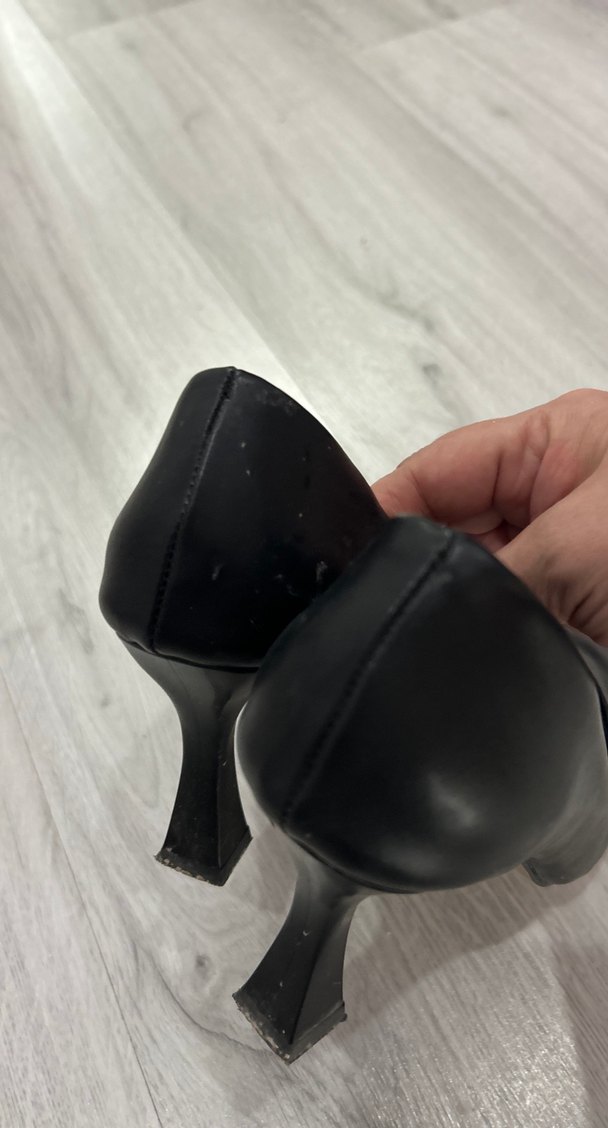 Siyah Modern Klasik Stiletto Topuklu Kadın Ayakkabı - Görsel 3