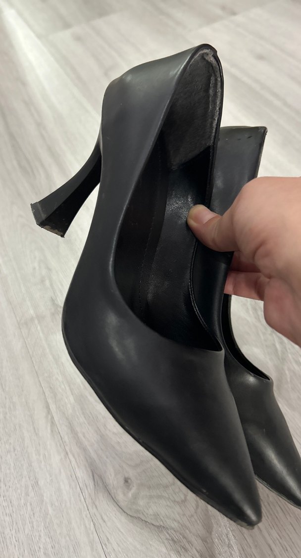 Siyah Modern Klasik Stiletto Topuklu Kadın Ayakkabı - Görsel 5