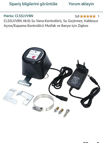 Beden Renk CLSSLVVBN Akıllı Su Vana Kontrolörü, Su Geçirmez, Kablosuz Açma/