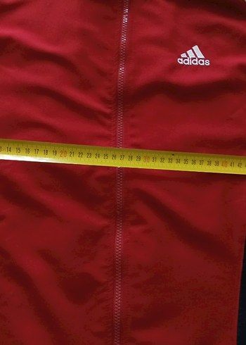 Kırmızı Adidas Spor Fermuarlı Ceket - Görsel 3