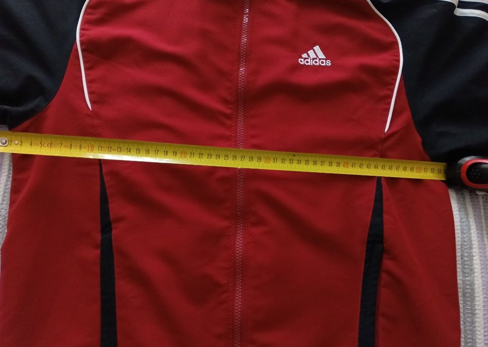 Kırmızı Adidas Spor Fermuarlı Ceket - Görsel 3