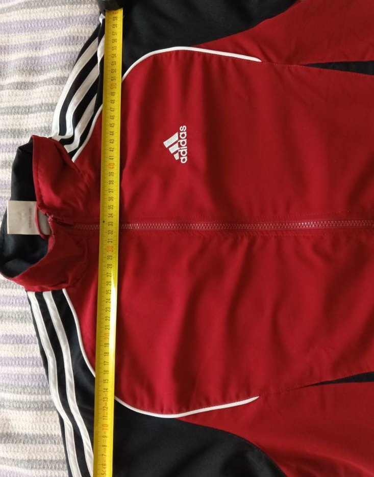 Kırmızı Adidas Spor Fermuarlı Ceket - Görsel 4