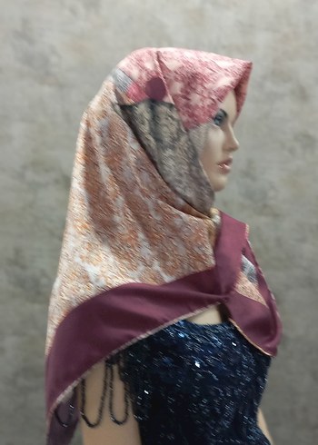 Kadın Çok Renkli Bohem Dökümlü Eşarp - Görsel 4