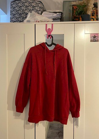 LCW Kırmızı Kapüşonlu Kadın Sweatshirt