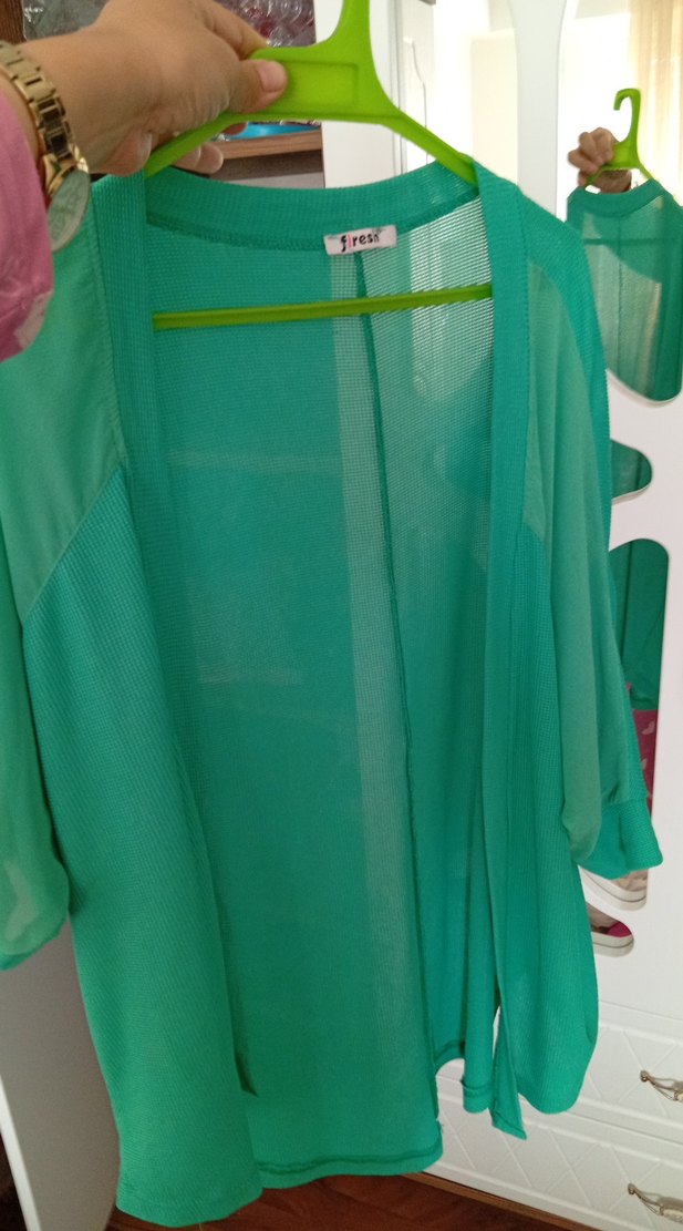 Parlak Yeşil Midi Kadın - Görsel 2