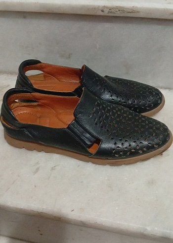 Erkek Siyah Minimalist Tokalı Sandalet - Görsel 2