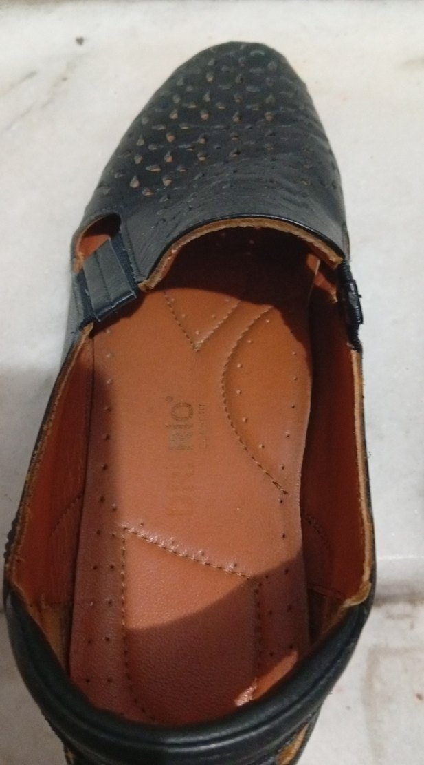 Erkek Siyah Minimalist Tokalı Sandalet - Görsel 4