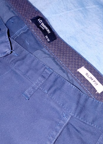 Erkek Lacivert Regular Fit Denim Pantolon - Görsel 3