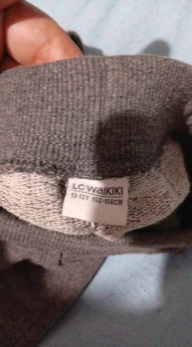 Kadın gri Rahat Sweatpant 12 13 yas - Görsel 2