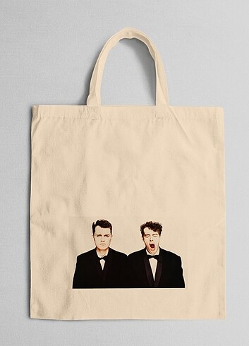 Baskılı Bez Çanta (Pet Shop Boys) 