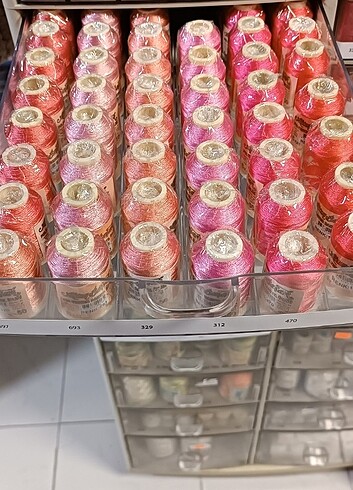  Beden çeşitli Renk Altınbaşak oya ipi