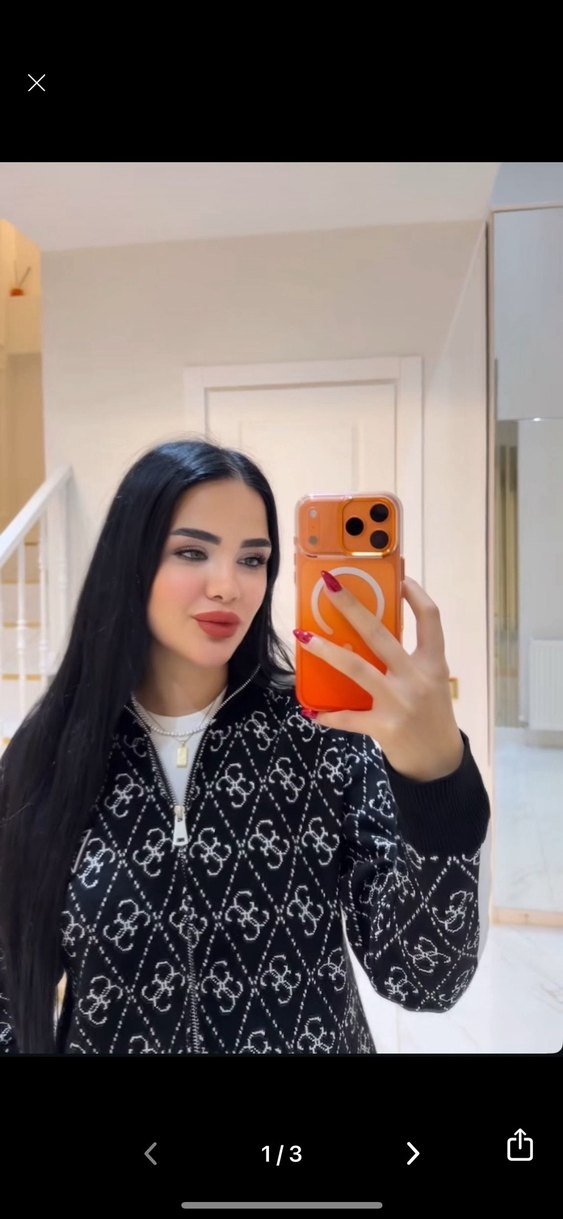 Siyah Desenli Kadın Eşofman Takımı - Görsel 3