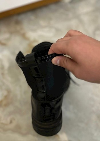 Siyah Tokalı Blok Topuklu Erkek Bot - Görsel 5