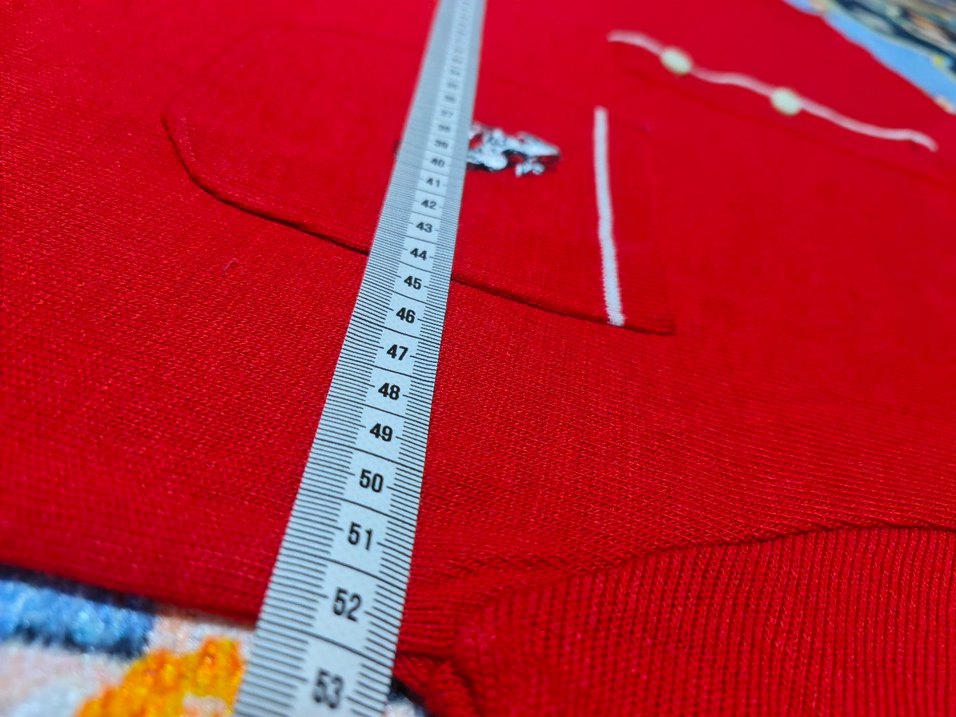 Erkek Kırmızı Kısa Kollu Triko Polo Tişört - Görsel 5