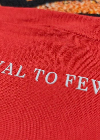 Kral Baskılı Kırmızı Erkek Tişört - Görsel 5