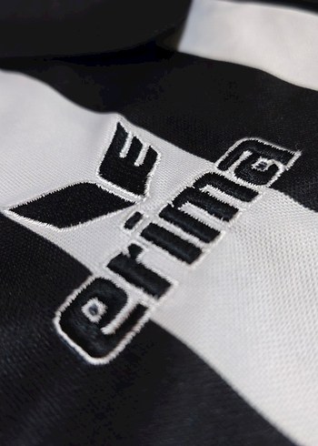 Erkek Siyah Beyaz Çizgili Kısa Kollu Forma - Görsel 3