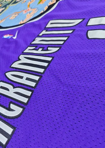 Erkek Mor Sacramento Basketbol Forması - Görsel 7