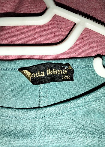 Drapeli Turkuaz Tunik Etek Takım - Görsel 7