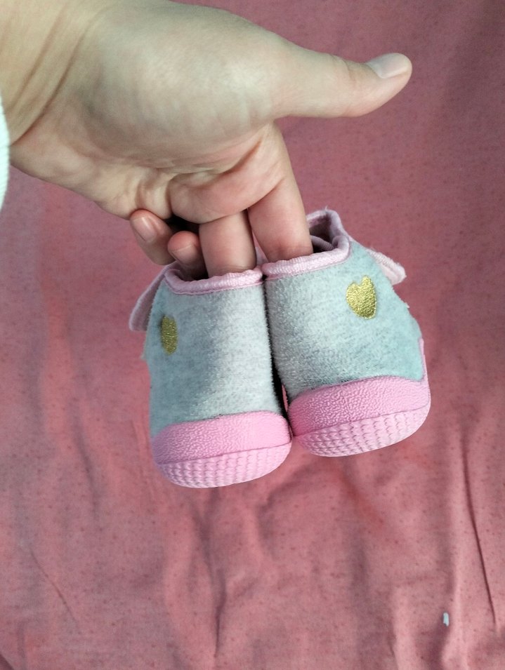 Kız Çocuk Gri Nakışlı Sıcak Ev Terliği - Görsel 3