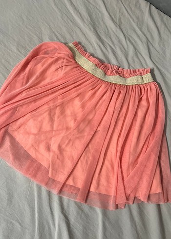 Pembe Pilili Kız Çocuk Etek