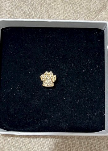 Altın Renkli Güneş Figürlü Zincirli Charm - Görsel 2