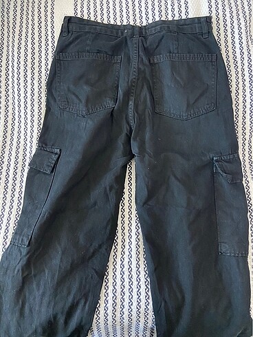 Stradivarius siyah kargo pantolon