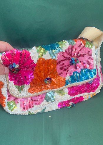 Accessorize Boncuk İşlemeli Renkli Bohem Kadın Çanta