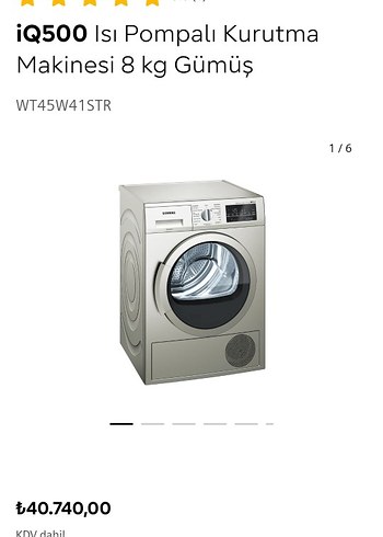 Siemens Siemens Gri Kurutma Makinesi yeni sıfır garantili