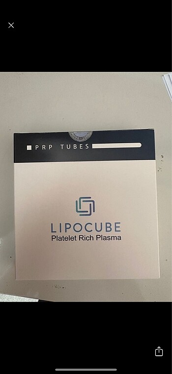 Lipocube 6?lı Prp Tüpü