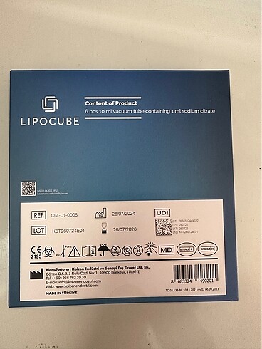 Diğer Lipocube Prp Tüpü (Sodyum Sitratlı)