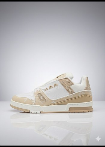 Bej Süet Bağcıklı Erkek Spor Ayakkabı - Görsel 2