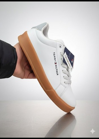 Beyaz Minimalist Erkek Spor Ayakkabı - Görsel 3