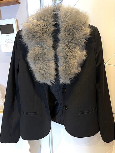 Kürklü blazer ceket
